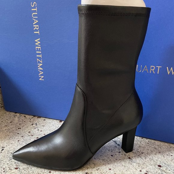 Brandie Leather Sock Boots from STUART WEITZMAN - Picture 3 of 12